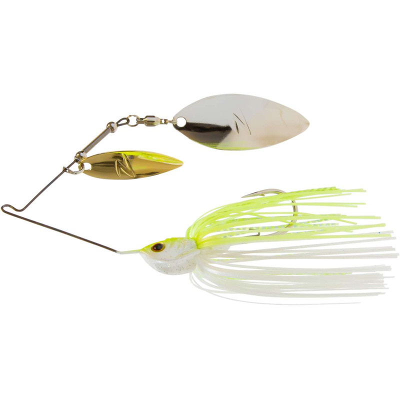 Z-Man Slingbladez Double Willow Spinnerbait - 3/8oz - Chartreuse Pearl