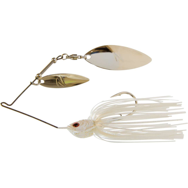 Z-Man Slingbladez Double Willow Spinnerbait - 3/8oz - Pearl Ghost