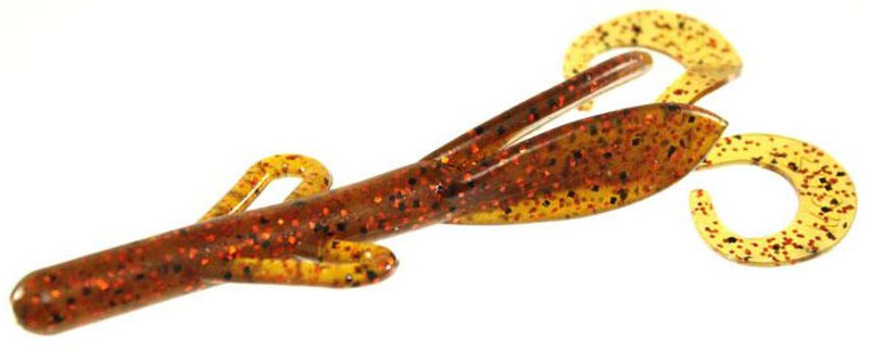 Zoom Baby Brush Hog Bait - 4in - Cajun Craw - TackleDirect