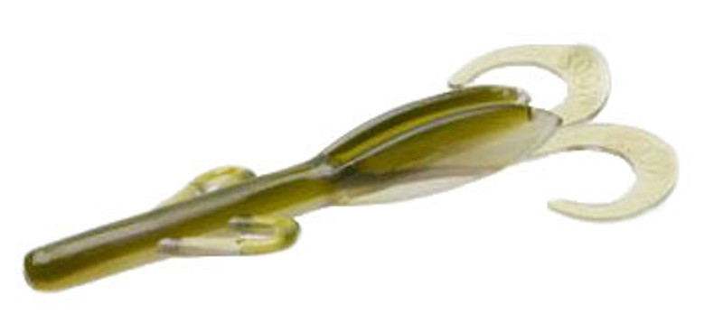 Zoom Baby Brush Hog Bait - 4in - Green Weenie - TackleDirect