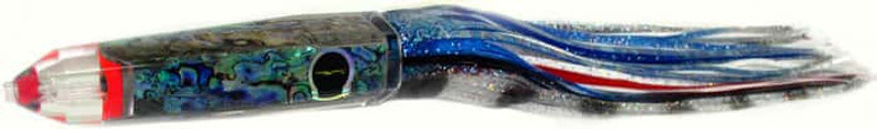 Black Bart Medium/Heavy Tackle Lures Wahoo Candy Blue Foil/White BL/WH