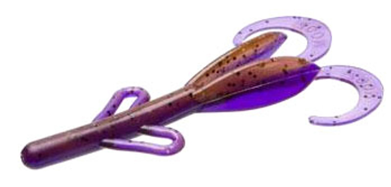 Zoom Baby Brush Hog Bait - 4in - PB and J - TackleDirect