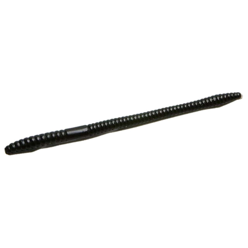 Zoom Finesse Worm Bait 4-1/2in Black