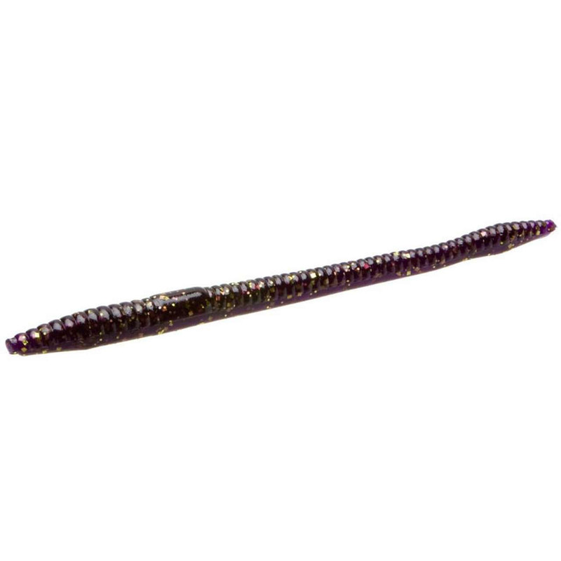 Zoom Finesse Worm Bait 4-1/2in Muscadine - TackleDirect
