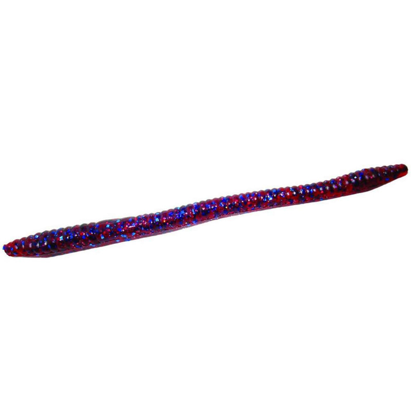 Zoom Finesse Worm Bait 4-1/2in Plum Crazy - TackleDirect