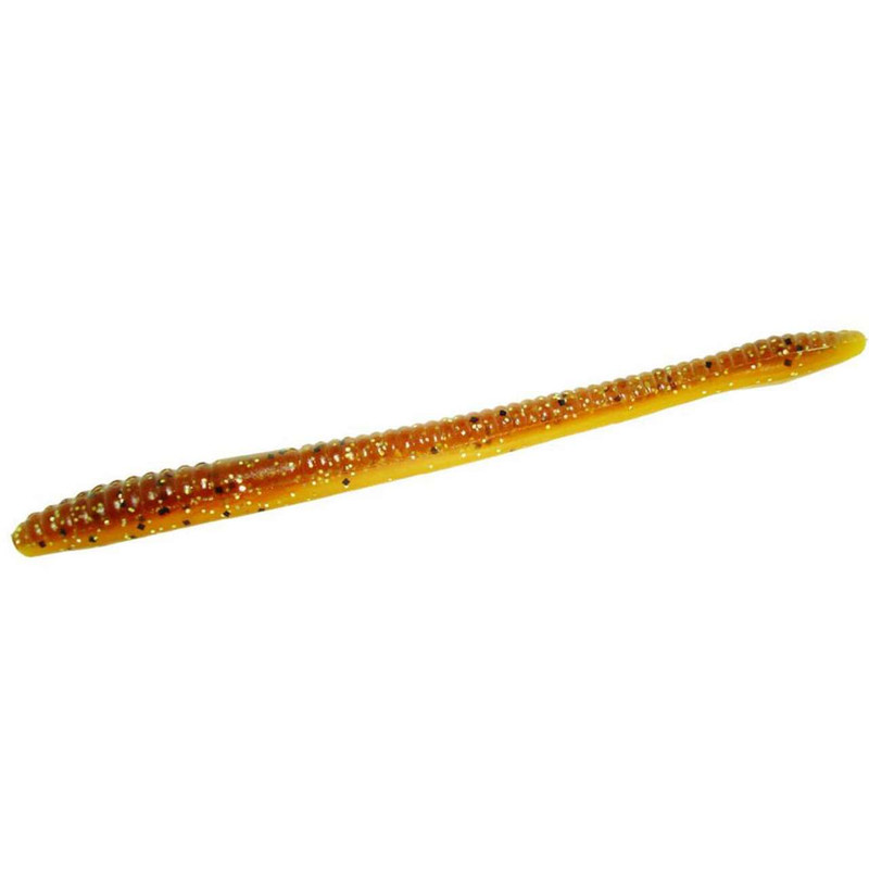 Zoom Baby Brush Hog Bait - 4in - Pumpkin Spice - TackleDirect