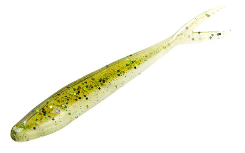 Zoom Swimmin Chunk 3 Trailer Baits 10-Pack Green Pumpkin - Tackle