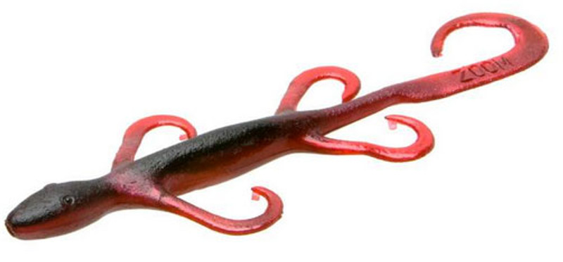 Zoom Lizard Bait - 6in - Red Shad - TackleDirect