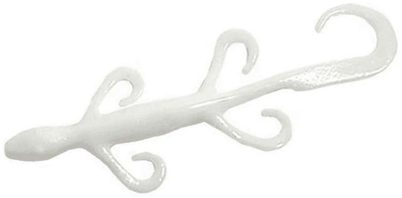 Zoom Lizard Bait - 6in - White - TackleDirect