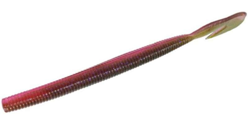 Zoom Bait G Tail Worm Bait-Pack Of 10 (Watermelon Red, 6-Inch