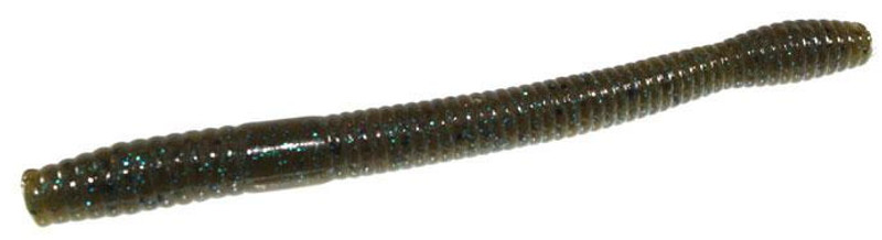 Zoom Magnum Finesse Worm Bait 5in Green Pumpkin Blue - TackleDirect