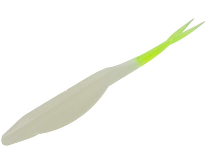 Zoom Salty Super Fluke - Glow Chartreuse Tail - TackleDirect