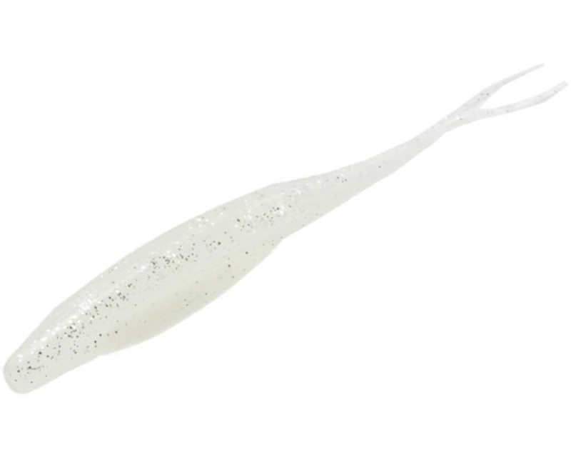 Zoom Salty Super Fluke ~ White Ice ~ Bass Fishing Lure / Bait ~10