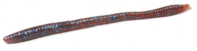 Zoom Trick Worm Bait 6-1/4in Moccasin Blue - TackleDirect