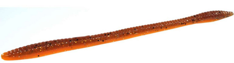 Zoom Baby Brush Hog Bait - 4in - Pumpkin Spice - TackleDirect