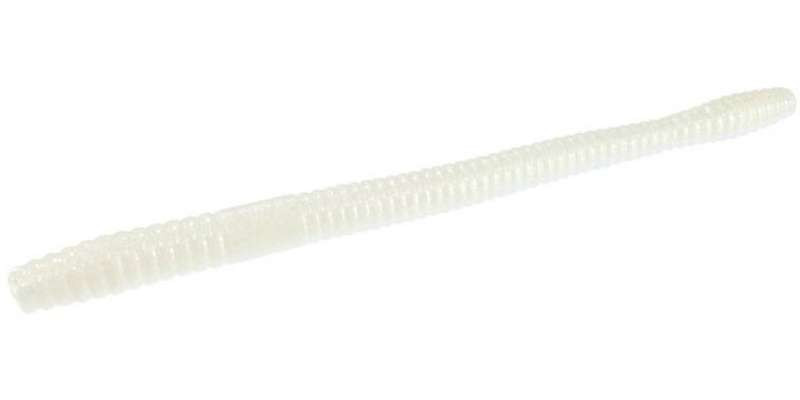 Zoom Trick Worm Bait 6-1/4in White - TackleDirect