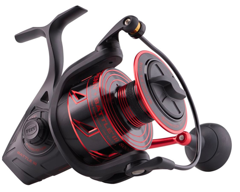 Penn Battle III 10000 Spinning Fishing Reel - Spin Reel with 5