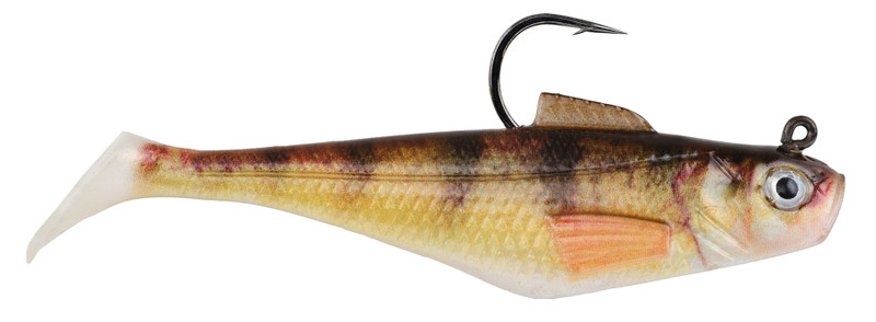 Berkley PowerBait Pre-Rigged Swim Shad - 2in - HD Yellow Perch