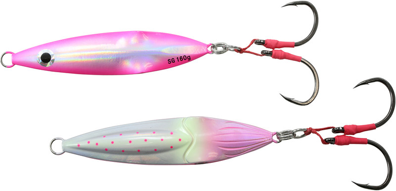 Savage Gear Squish Erratic Fall Jig - 4-1/2in - Pink Zebra Glow