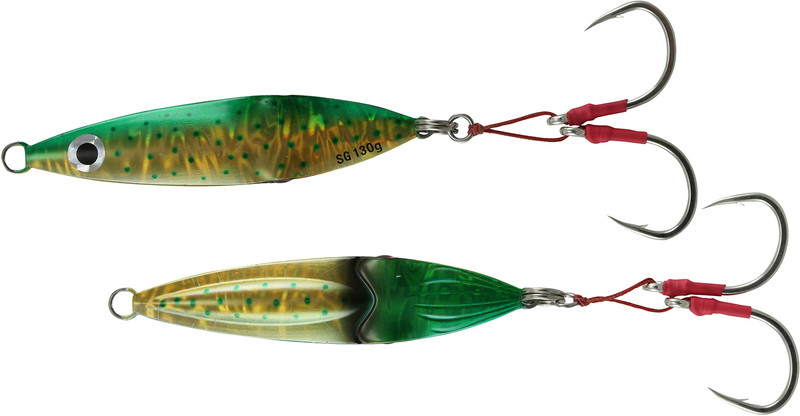 Savage Gear Flutter Sinking Magnum Squish Jig - Pink Zebra Glow