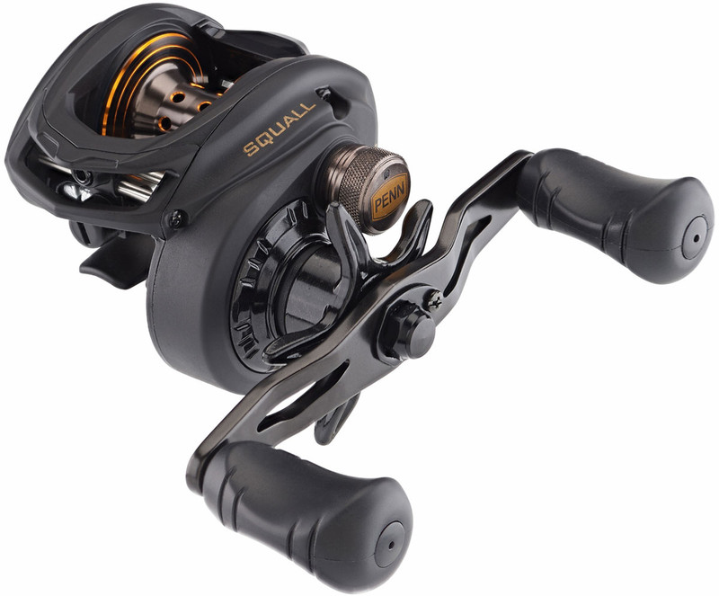 Penn SQL200LPLH Squall Low Profile Baitcasting Reel - TackleDirect