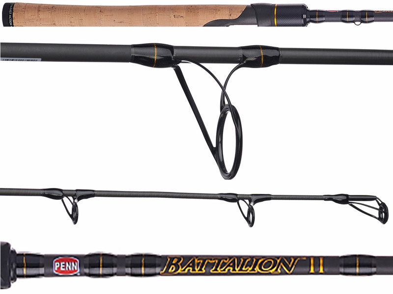 PENN Battalion II 7'6” Inshore/Nearshore Spinning Rod; 1-Piece