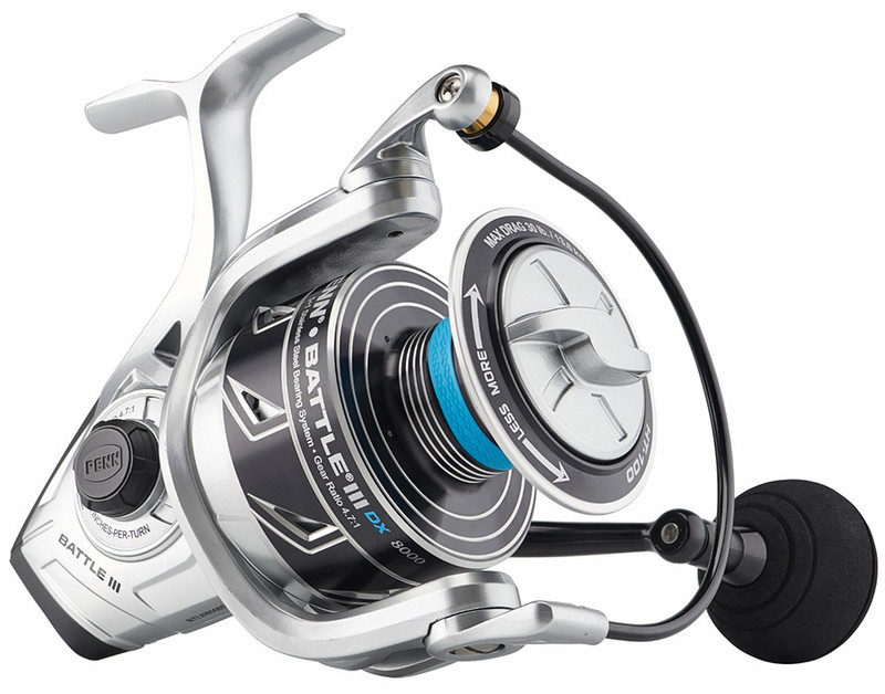 Penn BTLIII8000HS Battle III Spinning Reel - High Speed - Melton