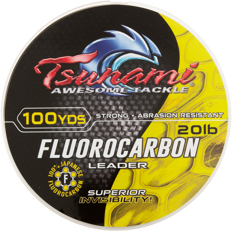 Tsunami Fluorocarbon Leader - 100yds - 20lb - TackleDirect
