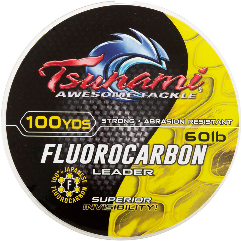 Daiwa J-Fluoro Fluorocarbon Leader - 60lb - 50yds - TackleDirect