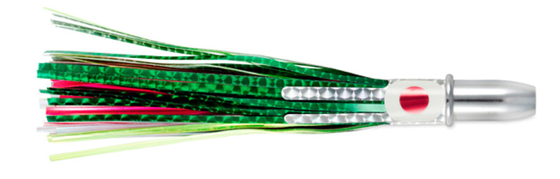 CandH Billy Baits Double Cavitator Lure - Green/Pink - TackleDirect