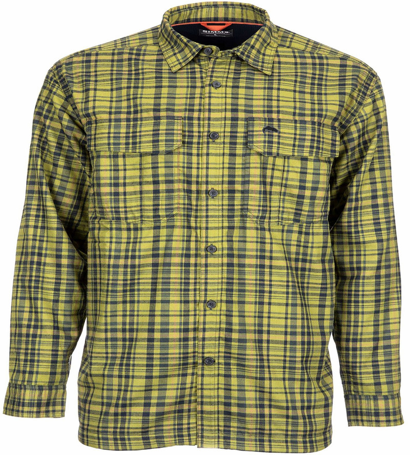 Fishing Shirt Simms Coldweather Rich Blue Buffalo Plaid