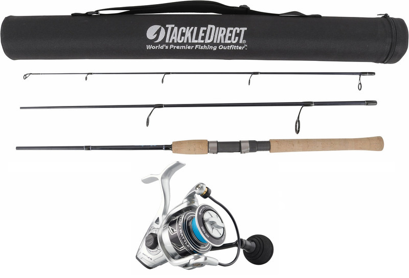 TackleDirect Silver Hook Series 3PC Travel Rod - 7 ft. - TDSSTS703M