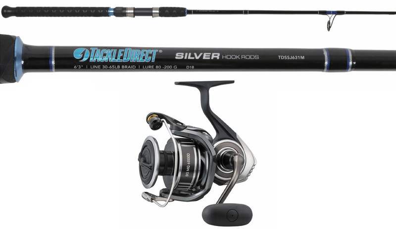 TackleDirect Silver Hook/Daiwa BG MQ Spinning Combo - TackleDirect