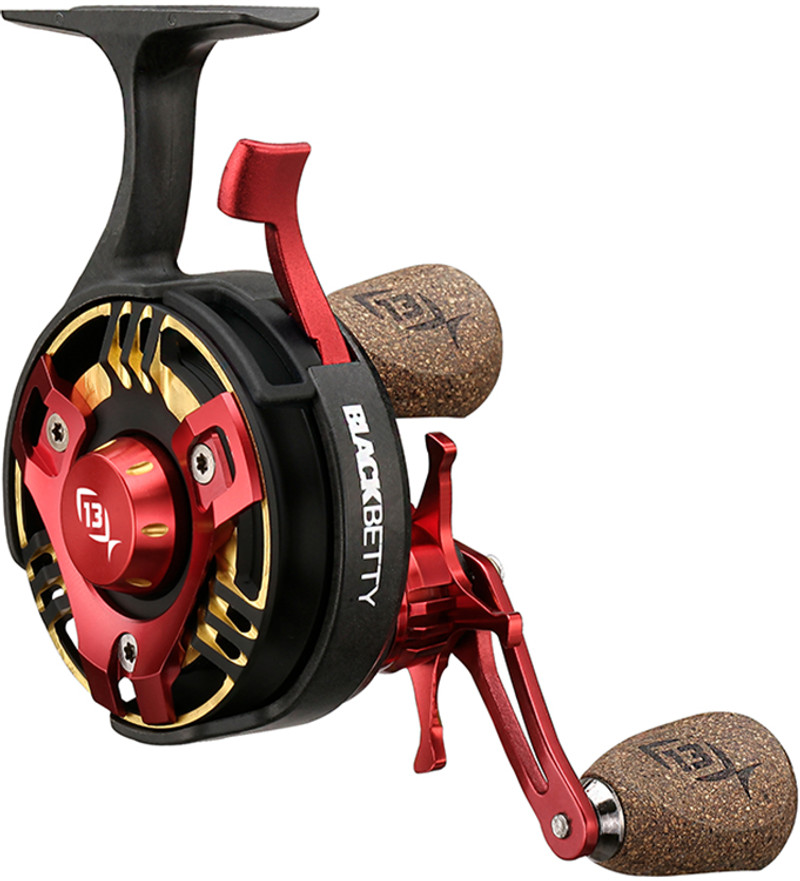 13 Fishing BLACK BETTY FREEFALL TRICKSHOP EDITION RED / GOLD / SILVER  **Right Hand Model**