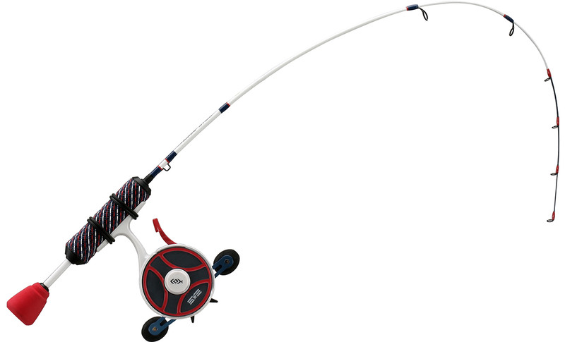 13 Fishing USAFF-RH-27UL FreeFall Ghost Patriot Edition Ice Combo