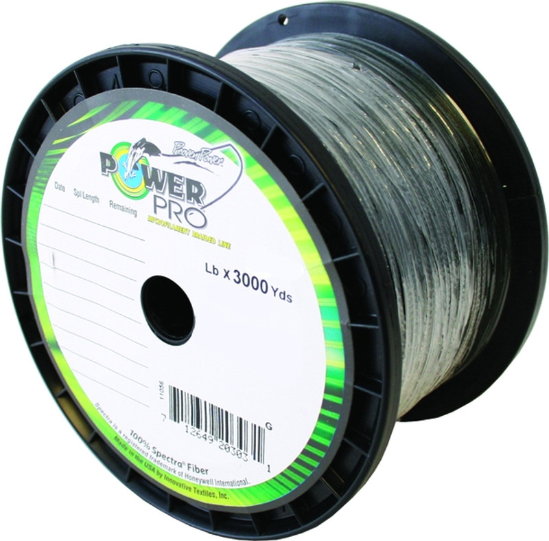 PowerPro Braided Spectra Fiber Fishing Line Moss Green 1500 Yds.