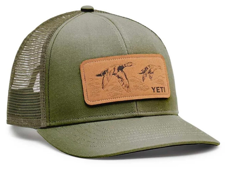 YETI Duck Stamp Trucker Hat - Military Green - TackleDirect