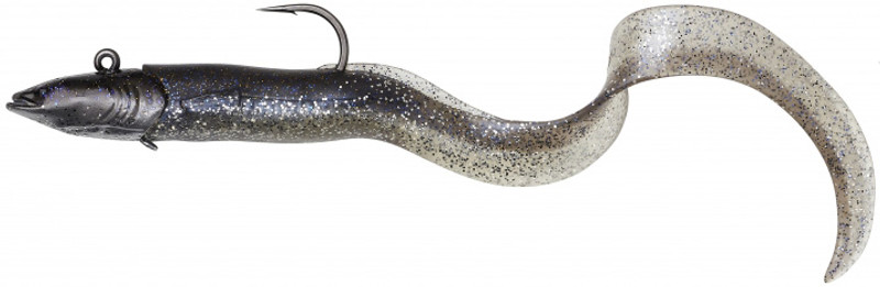 Savage Gear Real Eel Jig - 8in - Dirty Silver - TackleDirect