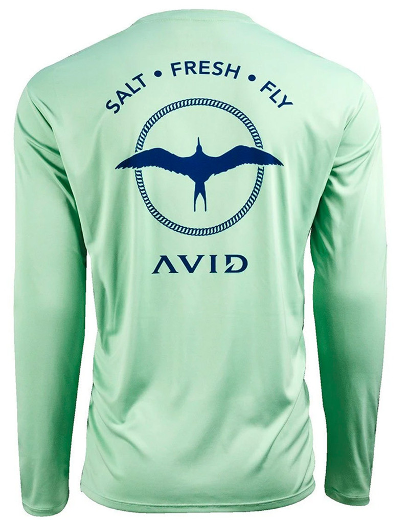 AVID Sportswear Frigate Long Sleeve Shirt - Sage - TackleDirect