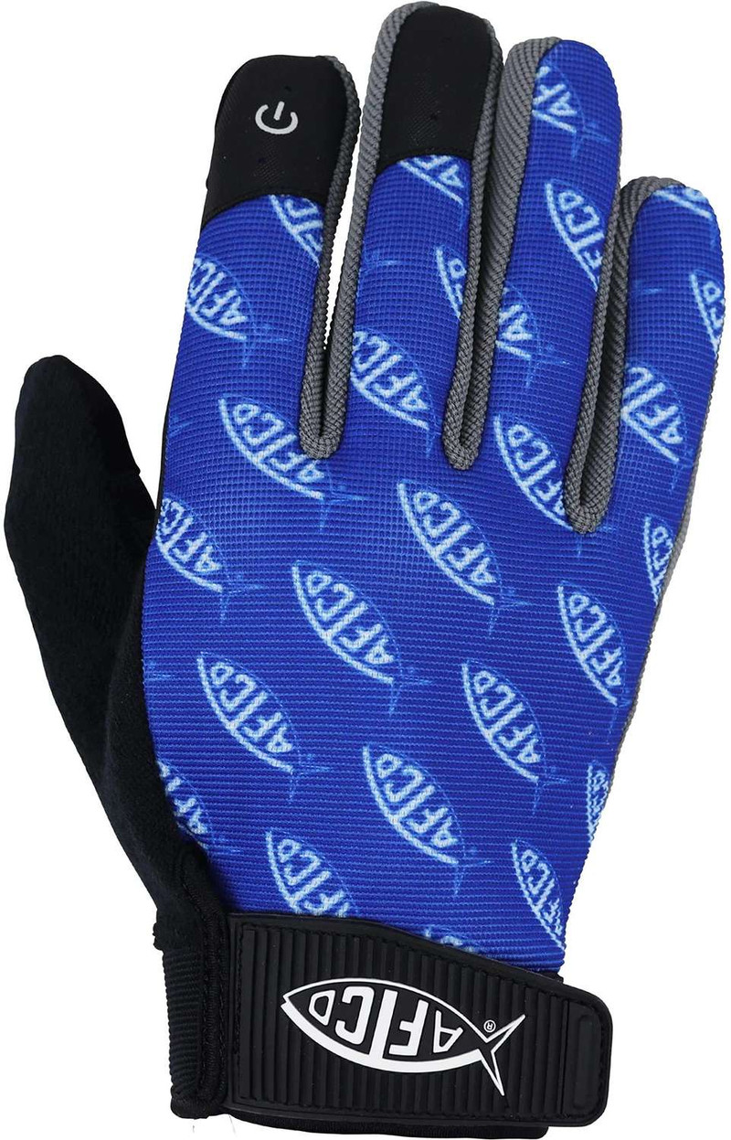 AFTCO JigPro - Jigging Gloves - Blue - Medium