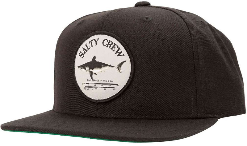 Salty Crew Bruce 6 Panel Hat - Black - TackleDirect