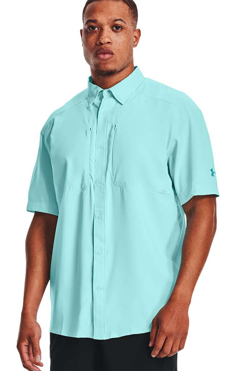 Under Armour Tide Chaser 2.0 Short Sleeve Shirt - Breeze/Cosmos - XL