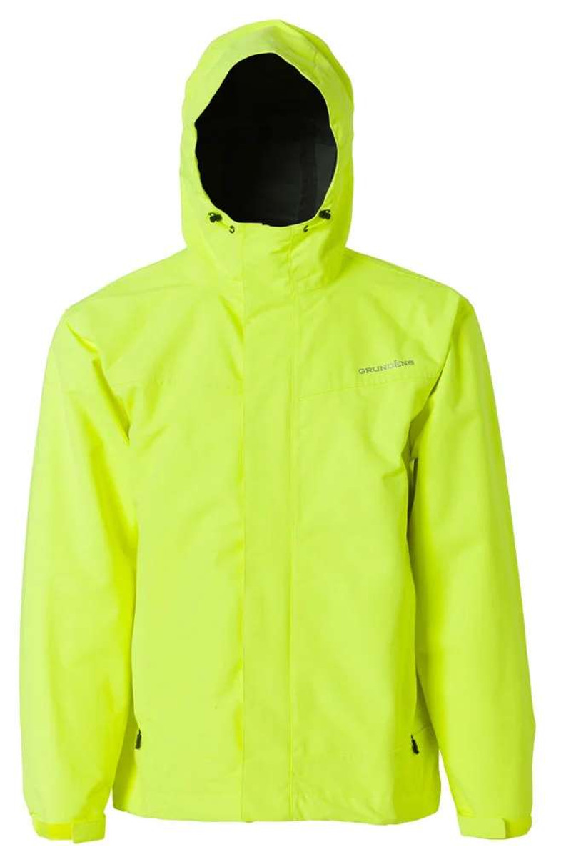 GRUNDENS Brigg 40 Rain Jacket GREEN + ORANGE