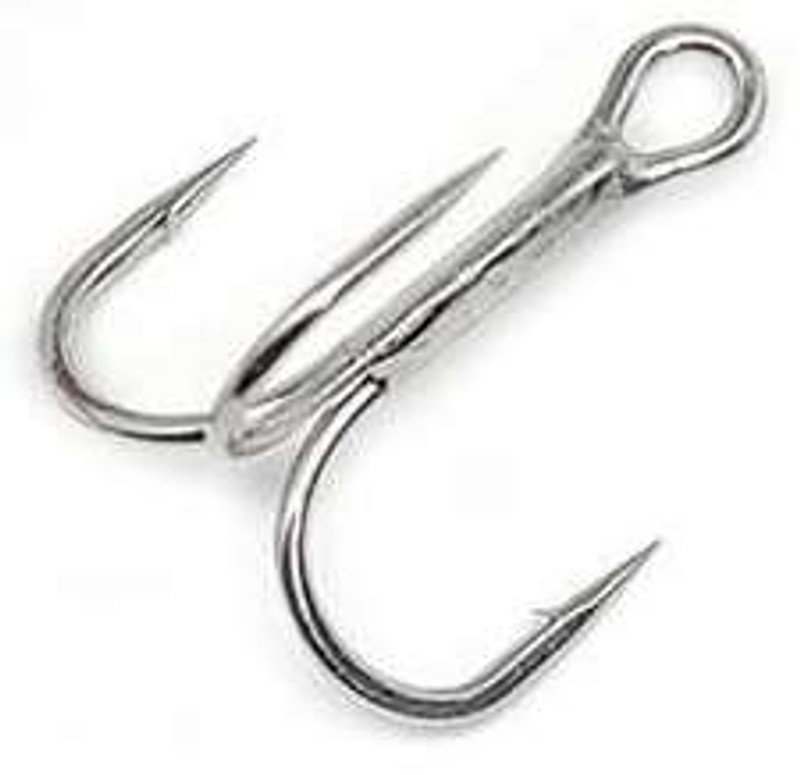 Mustad® Extra Strong Round Bend Treble Hook - 25 Pack