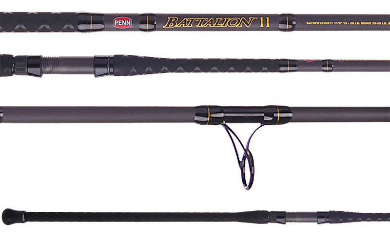 Penn Battalion II Surf Spinning Rods - TackleDirect