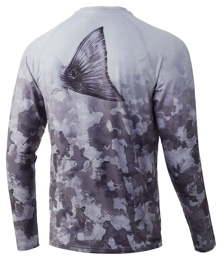 Huk Refraction Fish Fade Long Sleeve Shirts TackleDirect