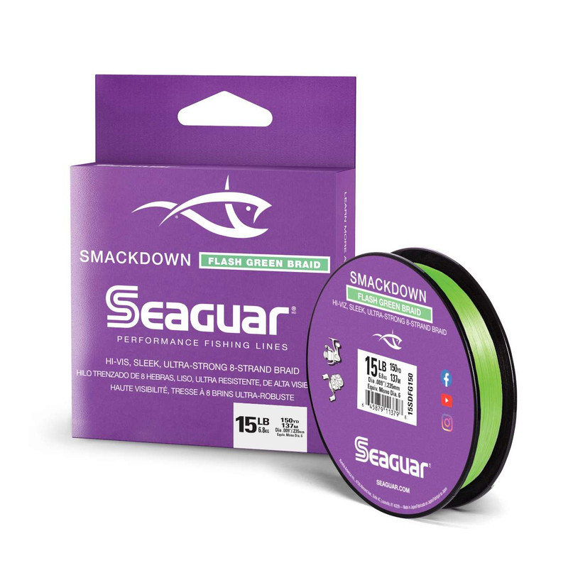 Seaguar Smackdown Braided Line - Flash Green - TackleDirect