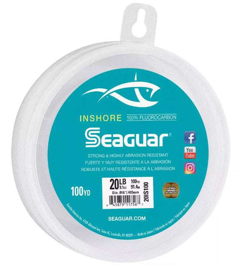 Seaguar Inshore Fluorocarbon Leader - 40lb - 100yd - TackleDirect