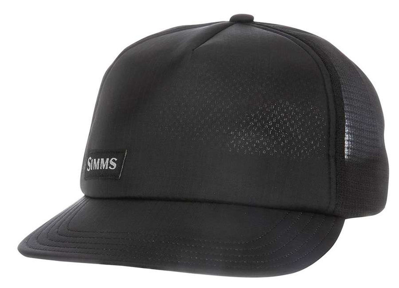 Simms Flat Brim Cap - Black - TackleDirect