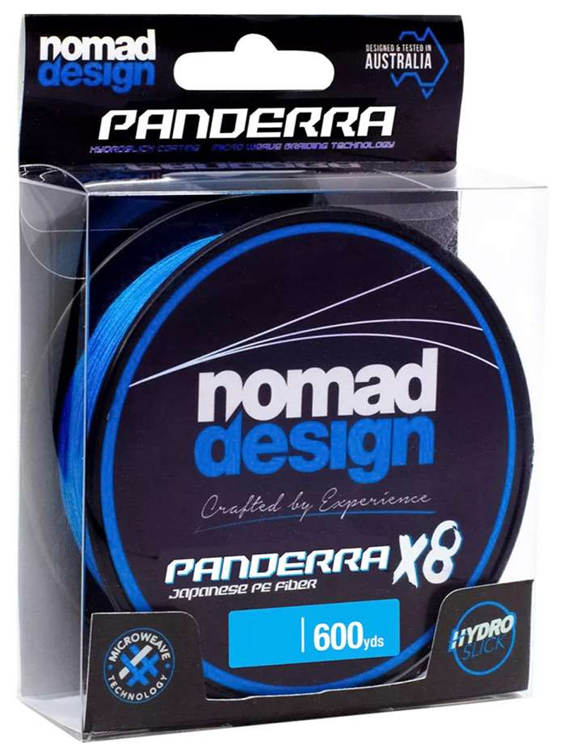 NOMAD DESIGN Panderra 8X Braid 600yd 30lb Blue Braided Fishing Line  PD-B-30-600